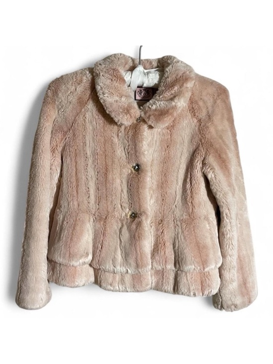 Juicy Couture Other - Juicy Couture Faux Fur Pink Ruffle Jacket Junior 14 XL vintage y2k EUC $208 rrp